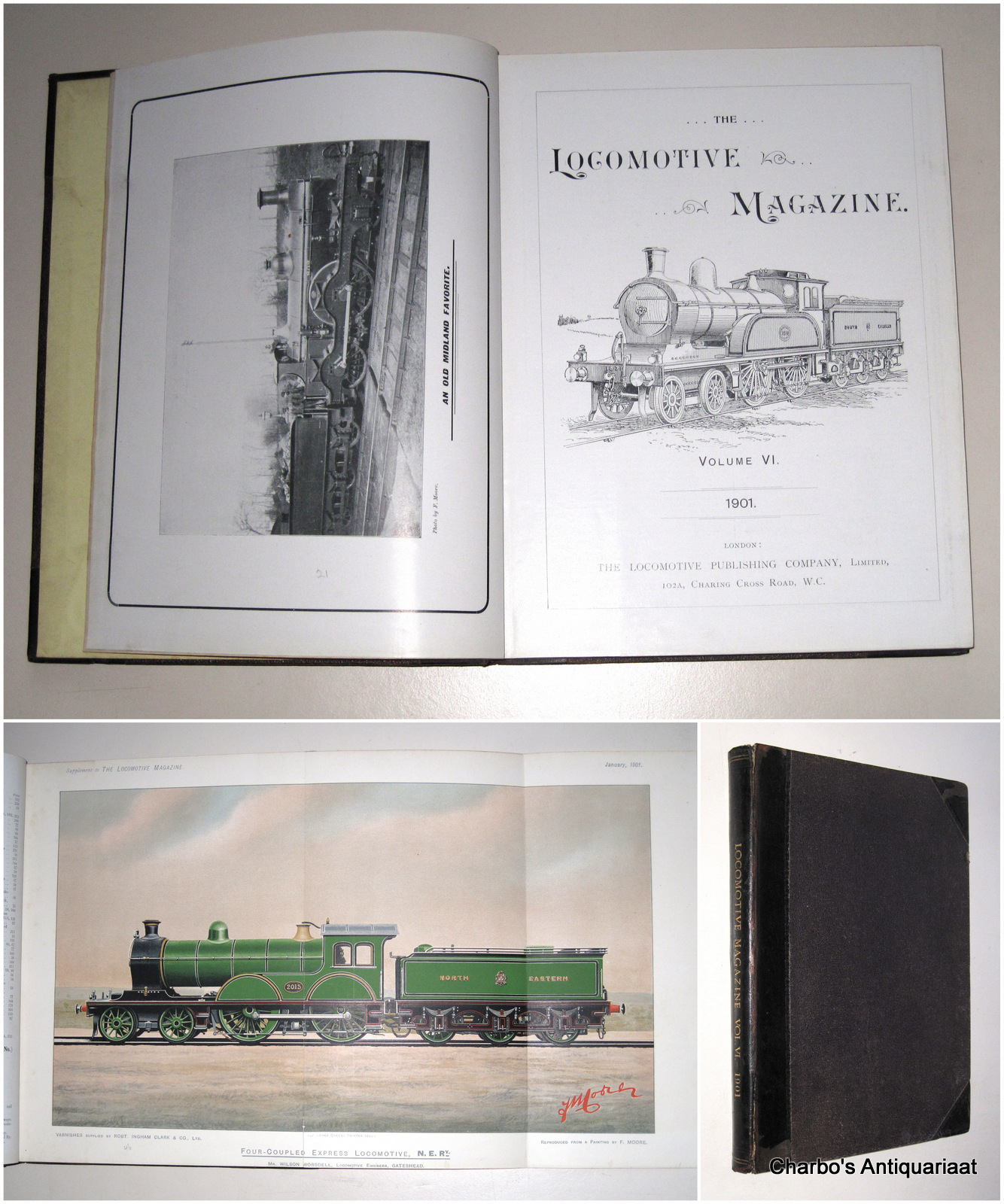 LOCOMOTIVE MAGAZINE. -  The Locomotive Magazine. Vol. VI, Jan. - Dec. 1901 & No. 7. Special series, summer number: British express locomotives for heavy and fast traffic & Christmas number: Locomotives of all nations.