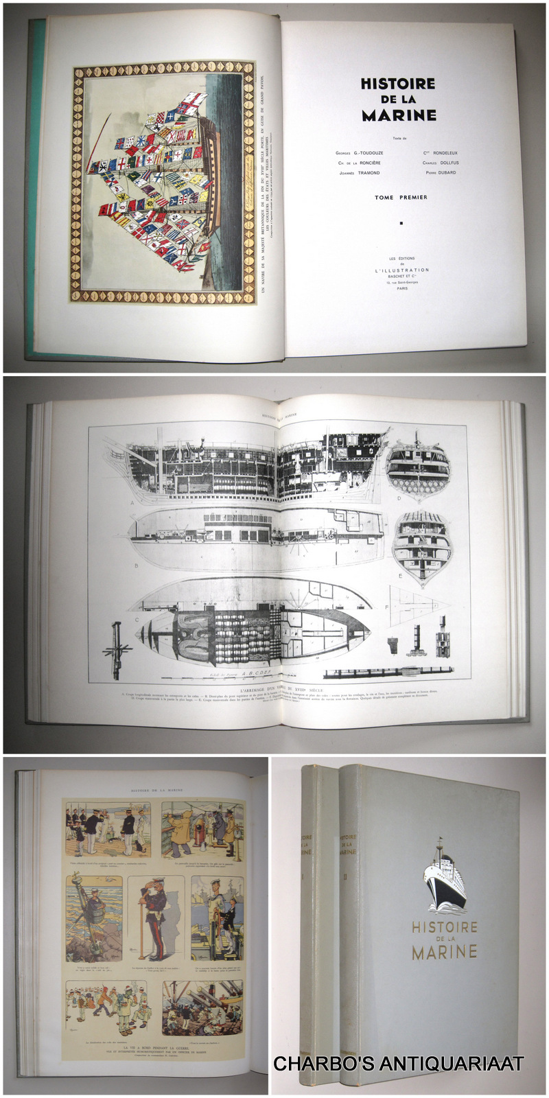 TOUDOUZE, GEORGE G.- (et al), -  Histoire de la Marine.
