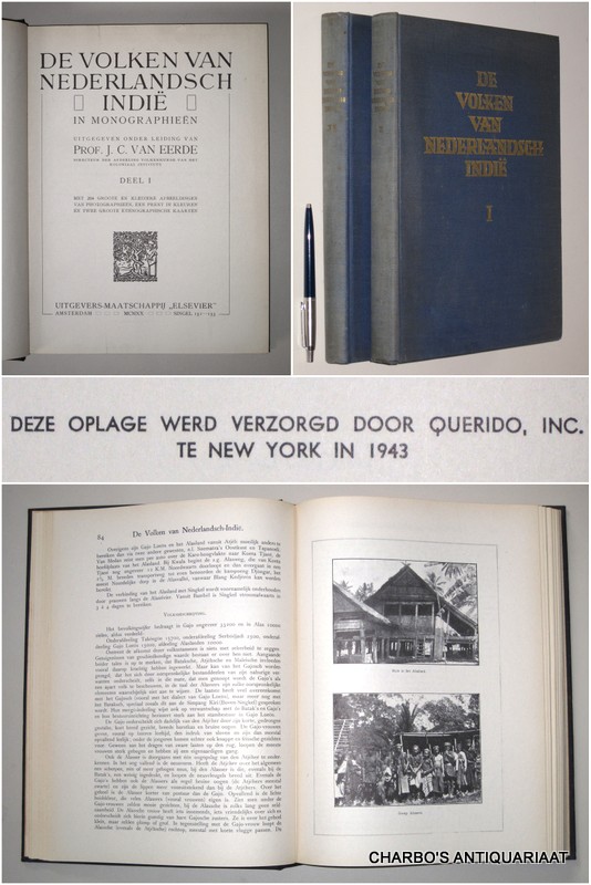 EERDE, J.C. VAN (ed.), -  De volken van Nederlandsch Indi in monographien.