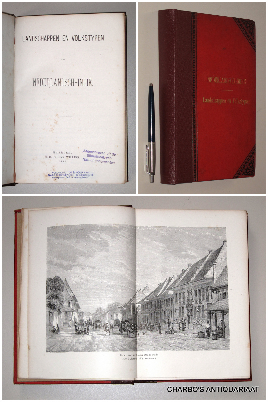 N/A, -  Landschappen en volkstypen van Nederlandsch-Indi. (Title on cover: Nederlandsch-Indie. Landschappen en volkstypen).