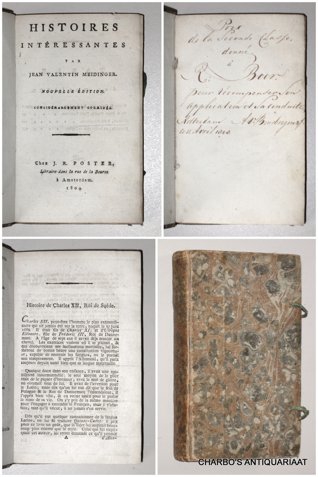 MEIDINGER, JEAN VALENTIN, -  Histoires intressantes.