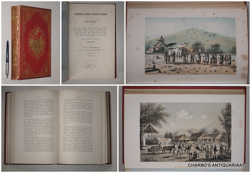BUDDINGH, S.A., -  Nerlands-Oost-Indi. Reizen over Java,  Madura, Makassar..., gedaan gedurende het tijdvak van 1852-1857. Eerste deel (Java, Madura).