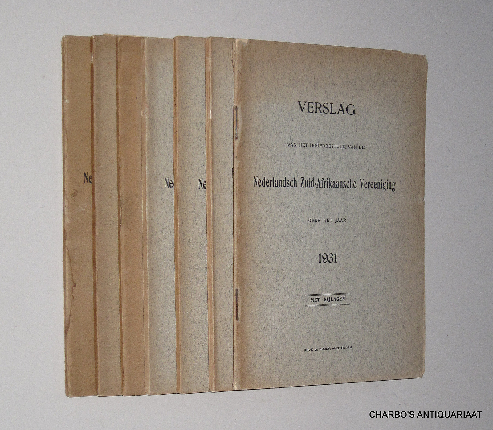 N/A, -  Verslag van het hoofdbestuur van de Nederlandsch Zuid-Afrikaansche Vereeniging over het jaar 1931-1937.