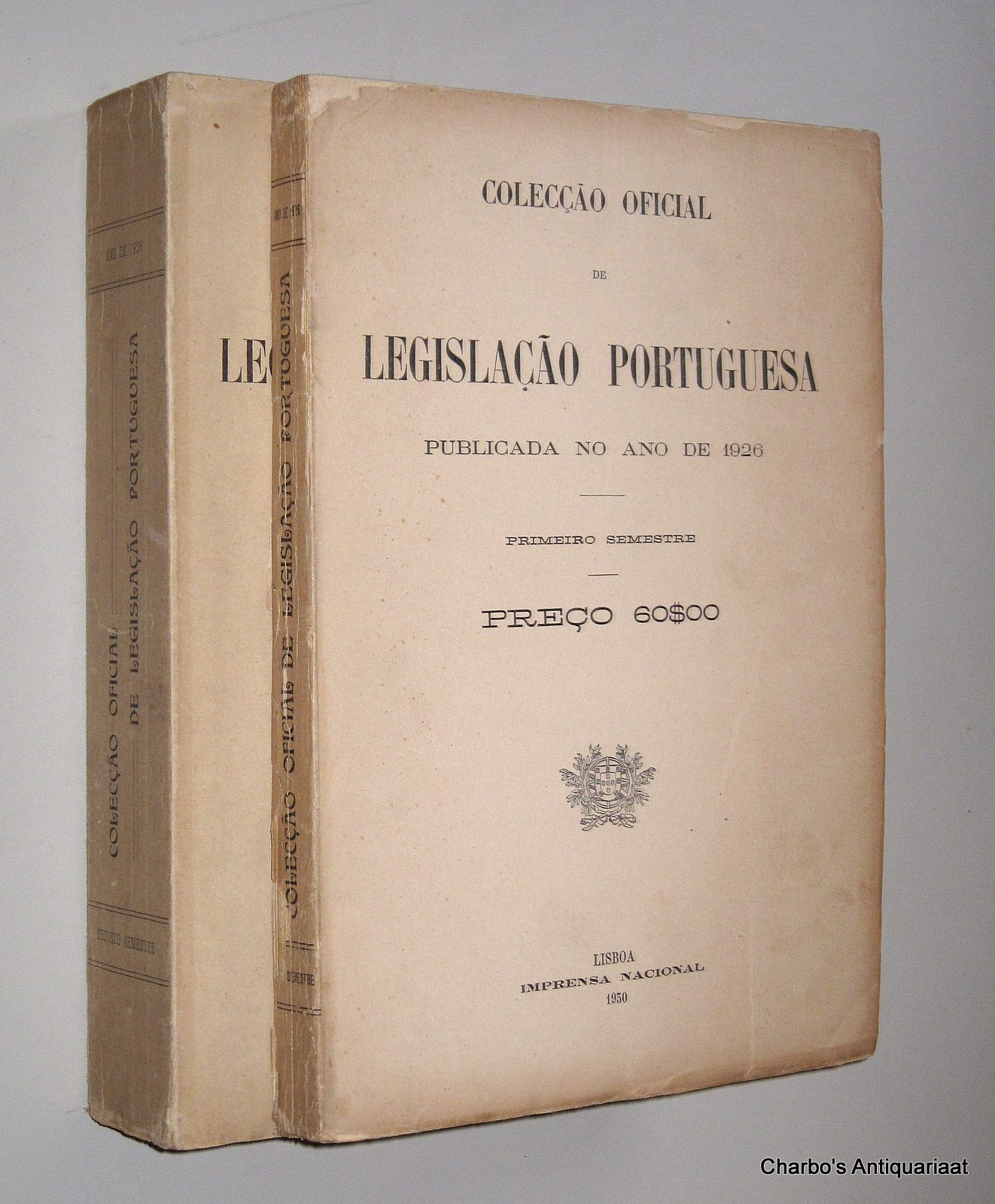 N/A, -  Coleco oficial de legislao portuguesa, publicada no ano de 1926. Primeiro & segundo semestre.