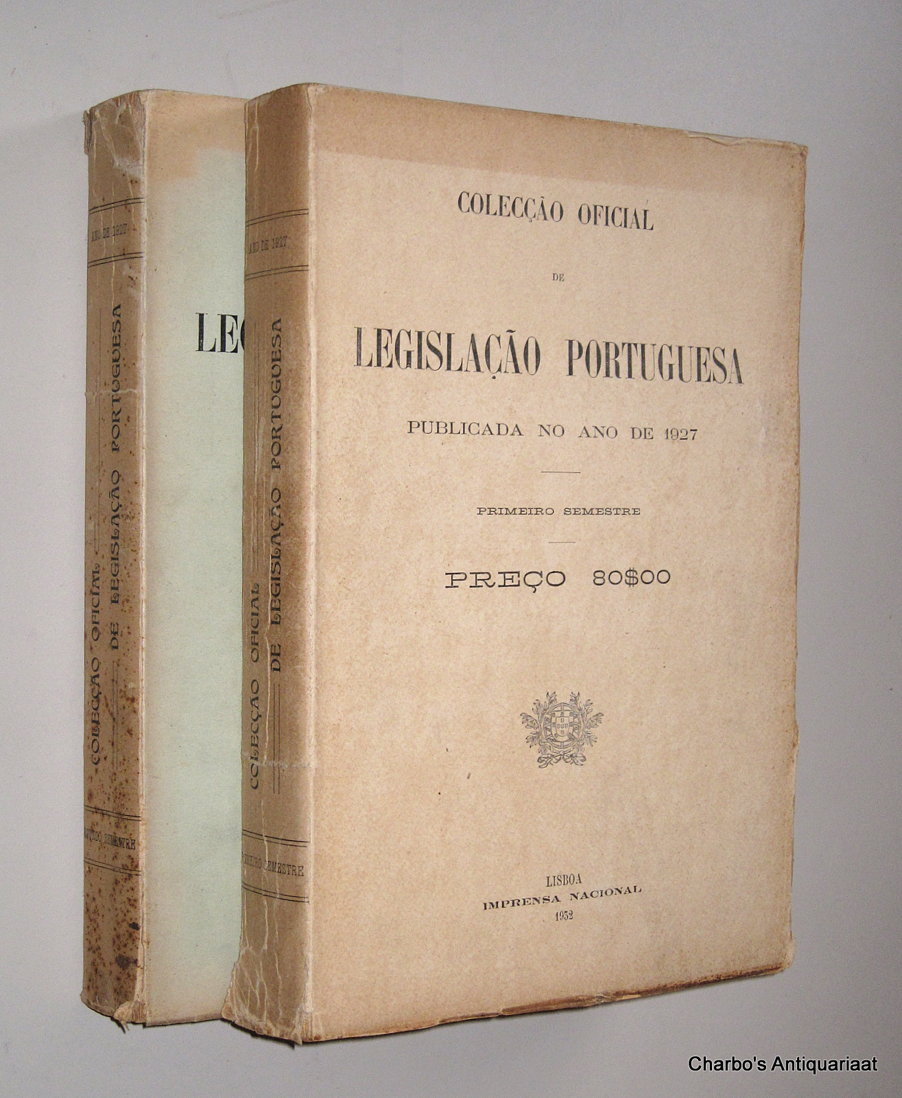 N/A, -  Coleco oficial de legislao portuguesa, publicada no ano de 1927. Primeiro & segundo semestre.