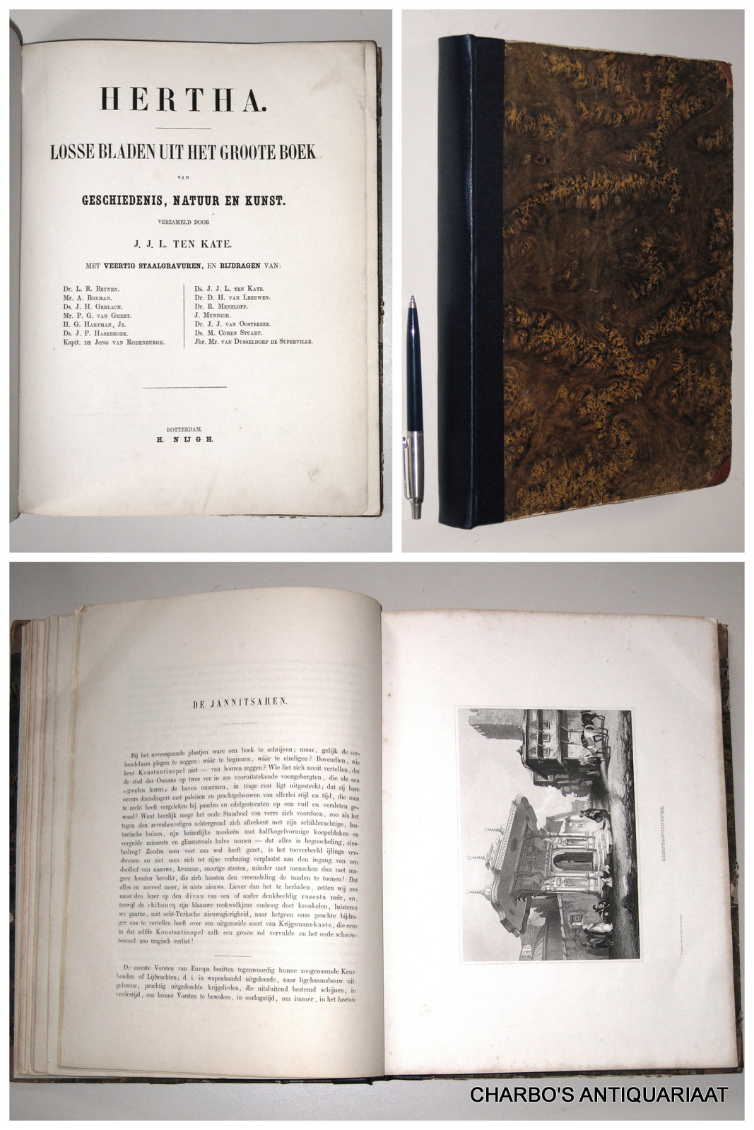 KATE, J.J.L. TEN (Ed.), -  Hertha. Losse bladen uit het groote boek van geschiedenis, natuur en kunst.