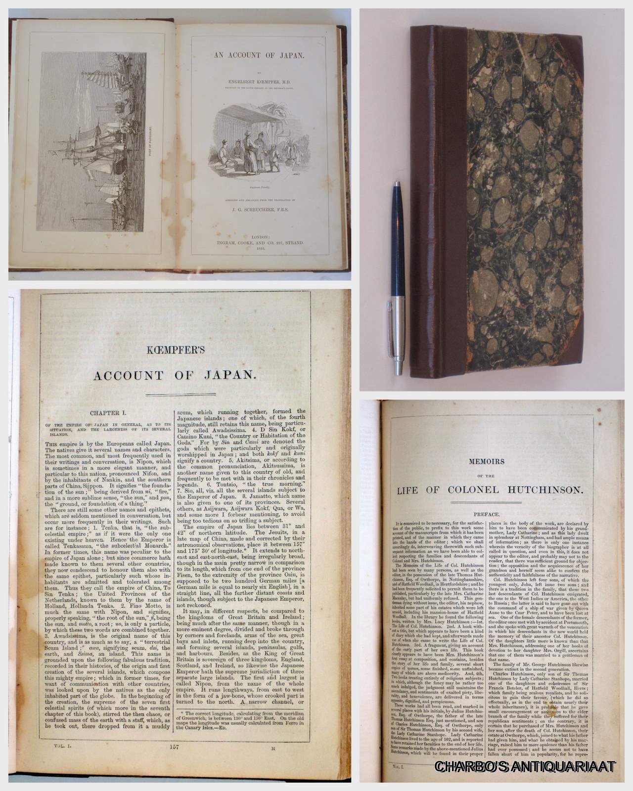 KAEMPFER, ENGELBERT, -  An account of Japan. Abridged and arranged from the translation of J.G. Scheuchzer.