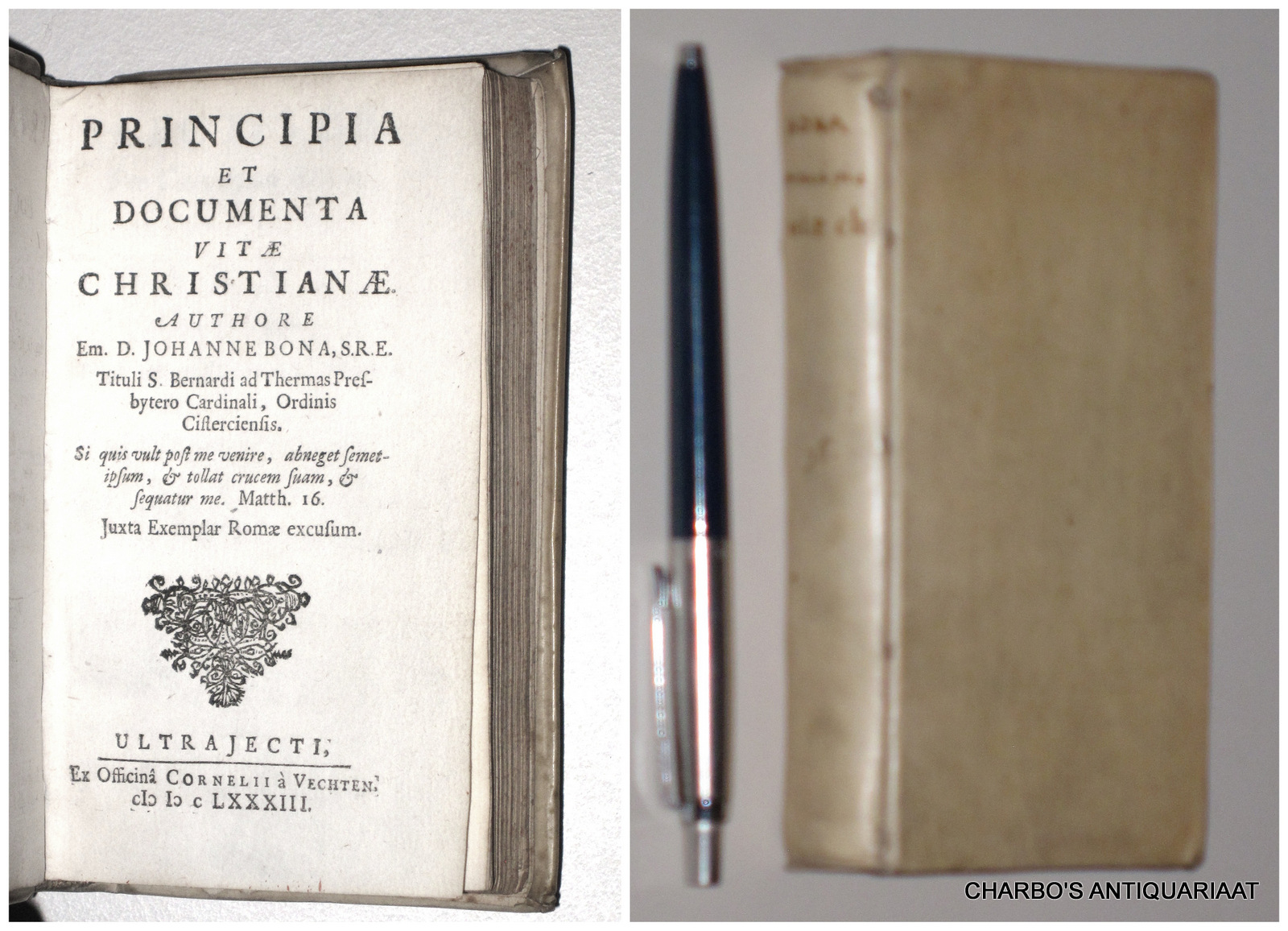 BONA, GIOVANNI [JOHANNES], -  Principia et documenta vitae christianae.