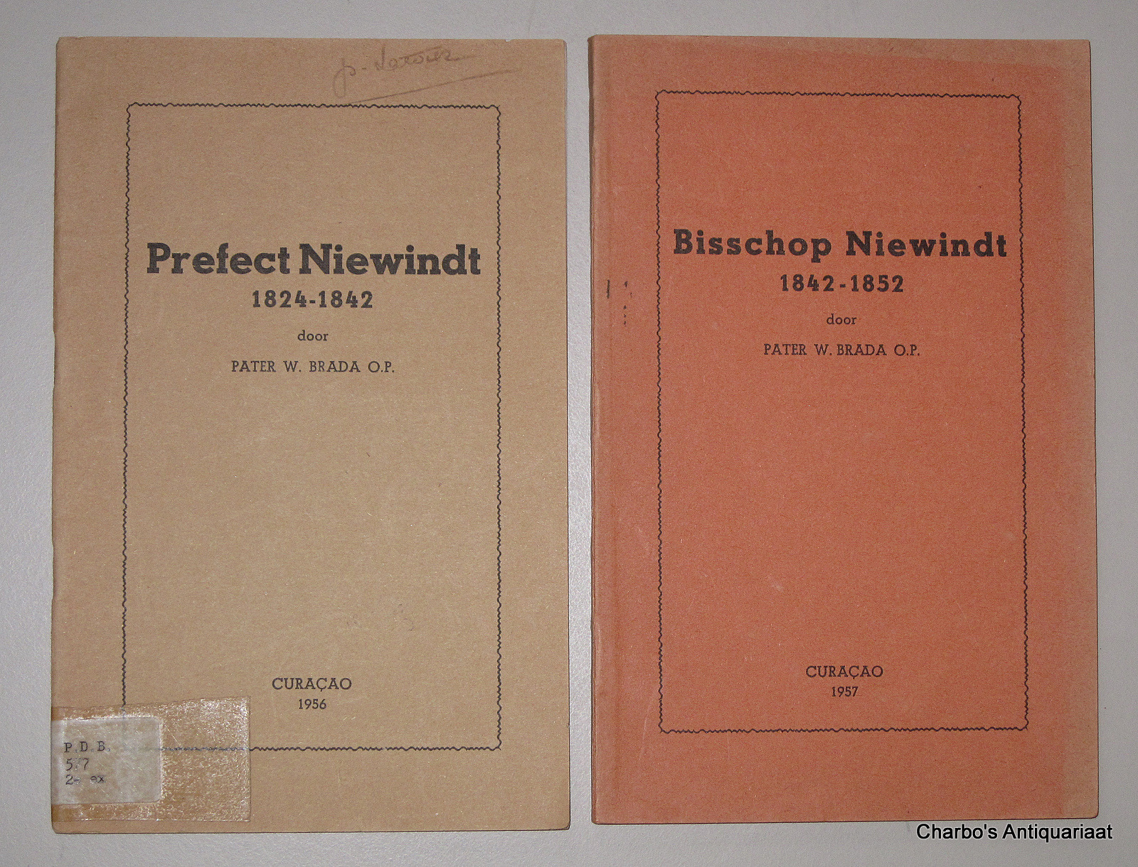 BRADA O.P., W., -  Prefect Niewindt 1824-1842 + Bisschop Niewindt 1842-1852.