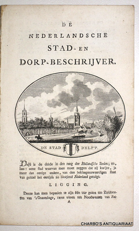 OLLEFEN, L. VAN, -  De Nederlandsche stad- en dorp-beschrijver. De stad Delft.