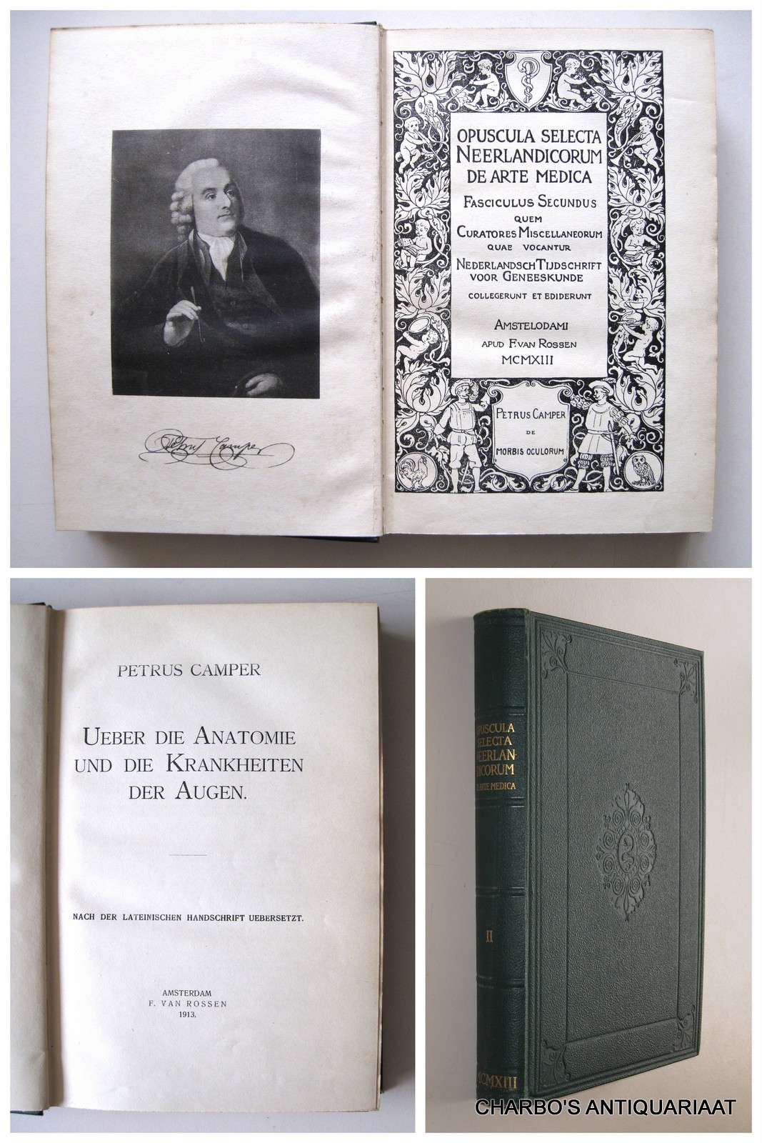 CAMPER, PETRUS, -  Ueber die Anatomie und die Krankheiten der Augen. Nach der lateinischen Handschrift uebersetzt.