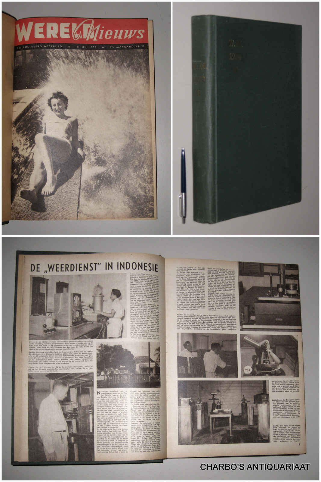 STAM, W.J.M. (hoofdred.), -  Wereldnieuws. Gellustreerd weekblad. 22e jaargang nrs.27-52 (Juli - Dec.1950).