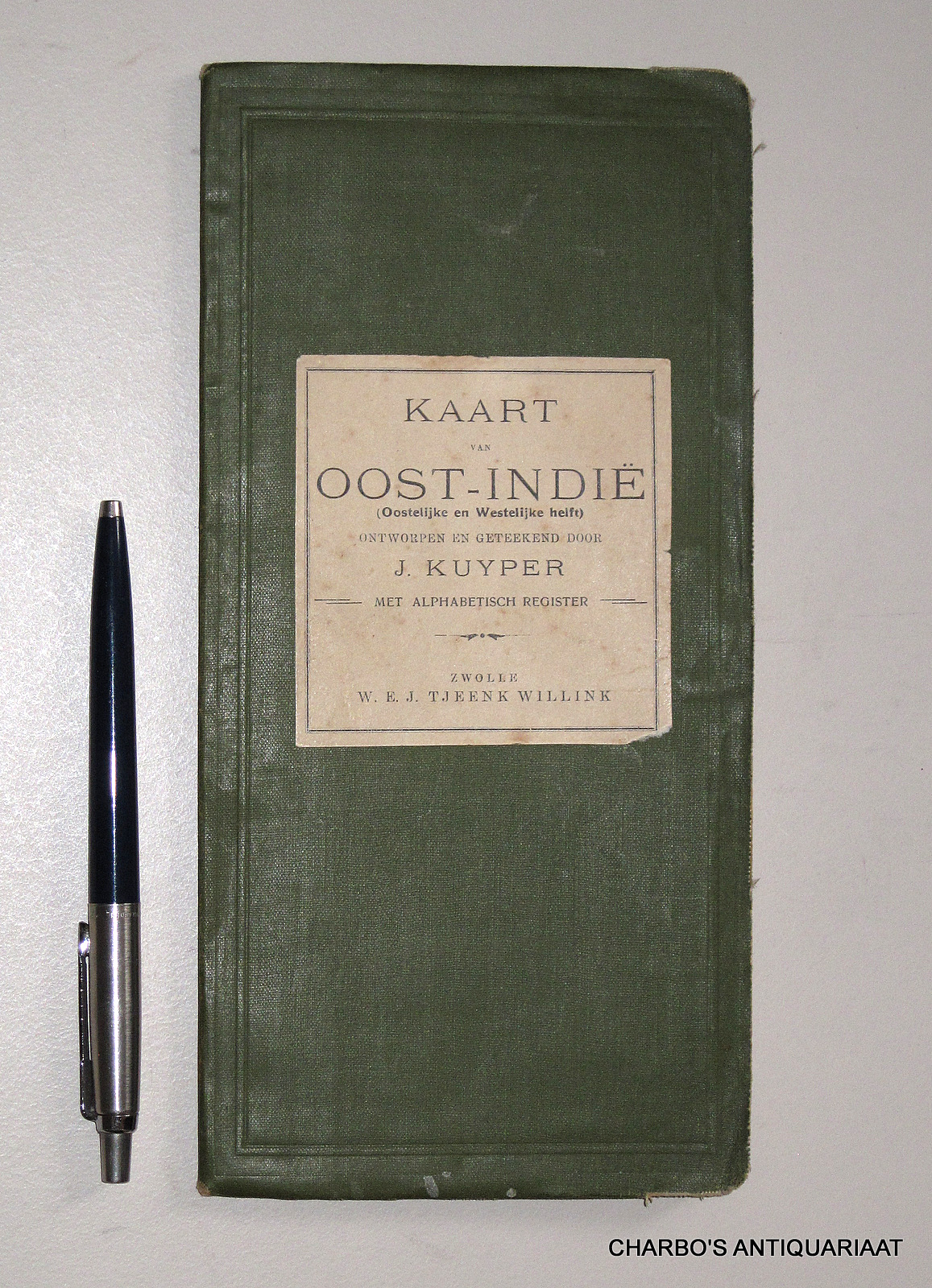 KUYPER, J., -  Kaart van Oost-Indi (Oostelijke en Westelijke helft).