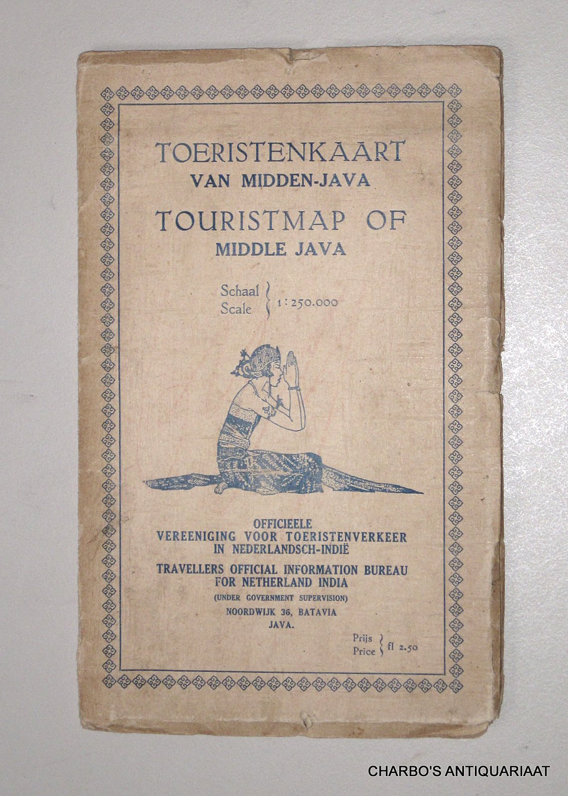 MAP, -  Toeristenkaart van Midden-Java. Touristmap of Middle Java Schaal/scale 1:250,000.