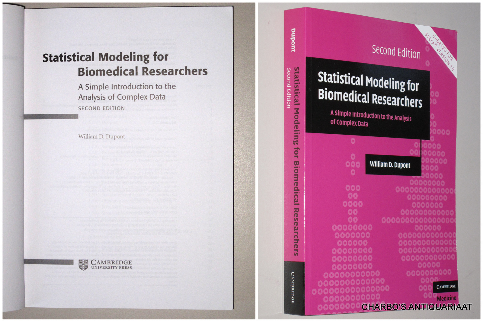DUPONT, WILLIAM D., -  Statistical modeling for biomedical researchers: A simple introduction to the analysis of complex data.