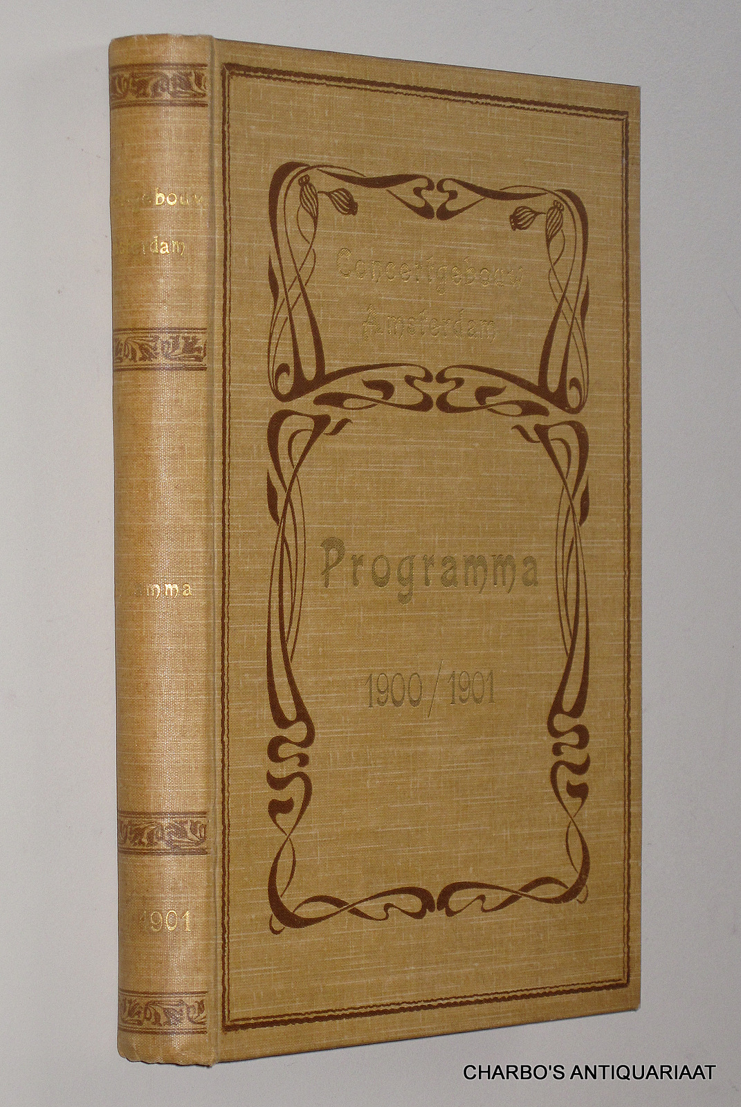 CONCERTGEBOUW, NAAMLOOZE VENNOOTSCHAP HET, -  Gellustreerd programma (eerste serie) der concerten van 1 November 1900 tot 16 Mei 1901.