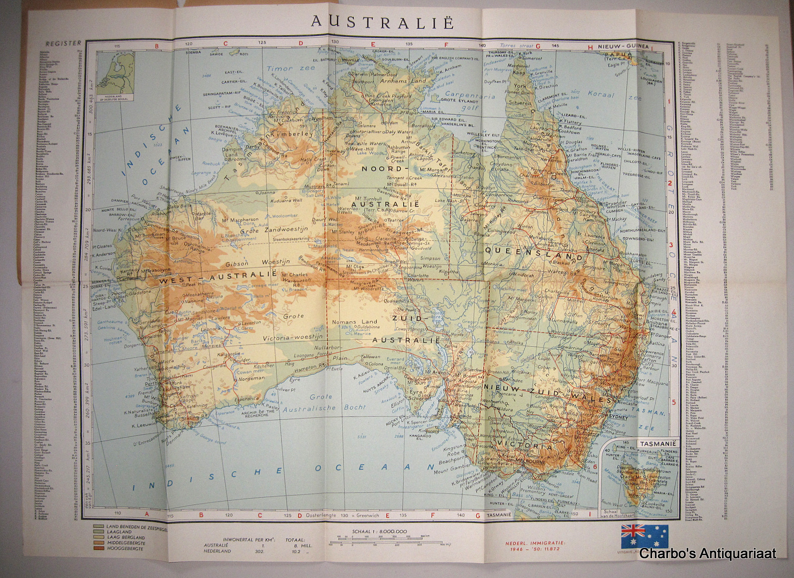 N/A, -  Emigratiekaart van Australi.