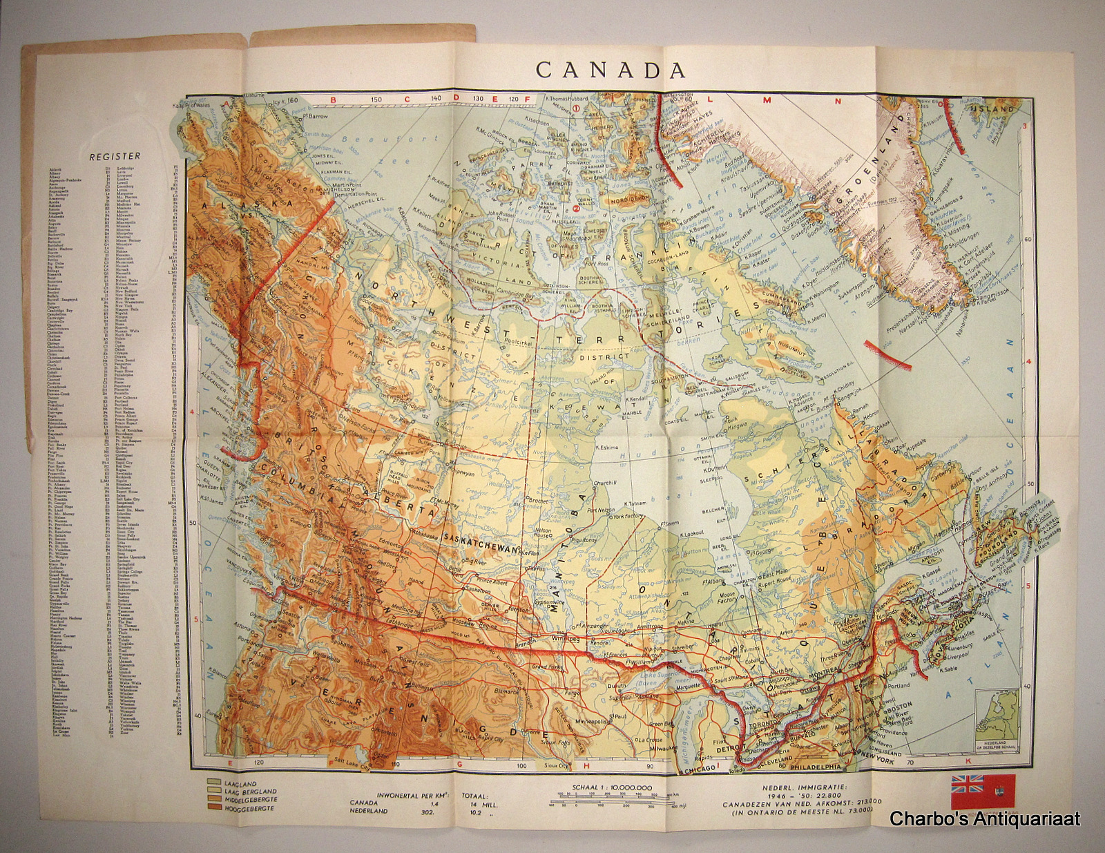 N/A, -  Emigratiekaart van Canada.